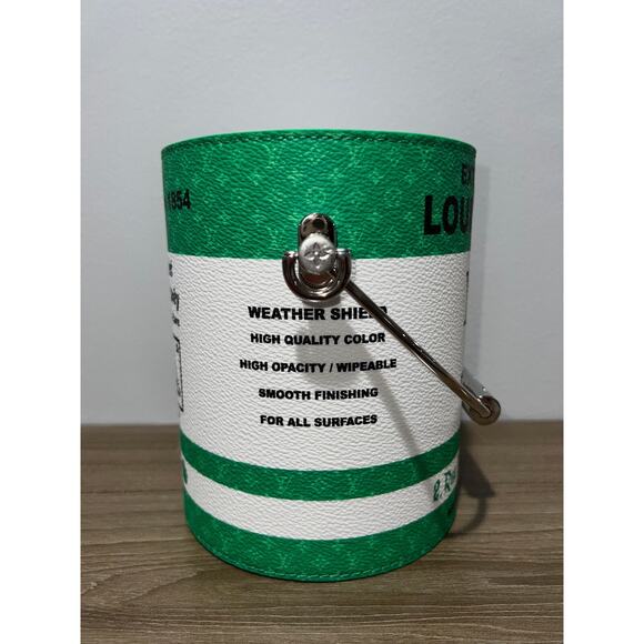 Louis Vuitton Green LV Paint Can Monogram Top Handle Shoulder Crossbody Bag - Picture 10 of 14